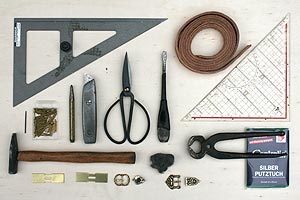 Bastel Material diverse, Gürtel, schnalen